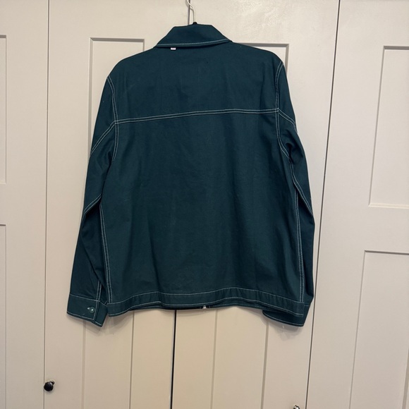 Globe Men’s Deep Green Utility Jacket | Workwear Overshirt | Size L - Picture 6 of 7